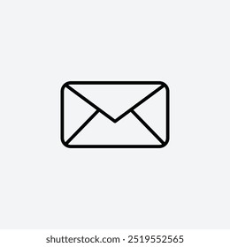 Envelopeline vector icon. EPS 10