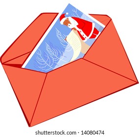 envelopes with Christmas greeting	