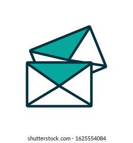 Envelopes design, Messages email mail letter marketing communication card and document theme Vector illustration