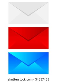 envelopes of different colors