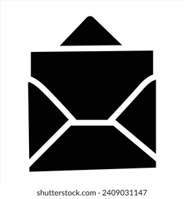 Envelopes in different positions and color. Folded and unfolded envelope mockup isolated on a white background.