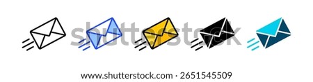 Envelopes Icon Collection With Multiple Styles