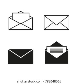 Envelopes icons set