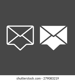 Envelopes icons, vector eps10 illustration