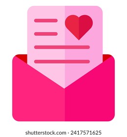 Envelopes with letter symbol. Vector isolated elements. Romantic gift icon illustration symbol. Surprise present linear design. Vector flat design for poster, card, wallpaper, poster, banner