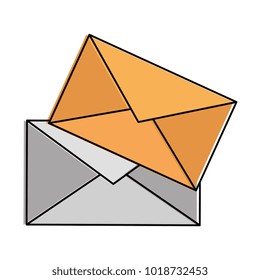 envelopes mail isolated icon