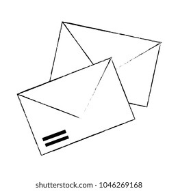 envelopes mail isolated icon