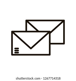 envelopes mails isolated icons