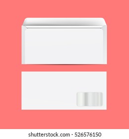 Envelopes mock up. Vector illustration.