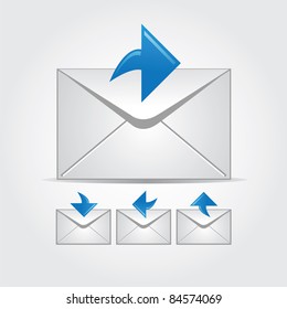 Envelopes, web icons, vector
