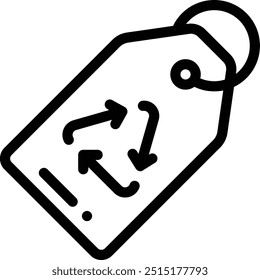 icono de entorno. Diseño De Estilo Lineal Delgado Aislado Sobre Fondo Blanco