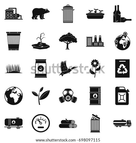 Enviroment protection icons set. Simple set of 25 enviroment protection vector icons for web isolated on white background