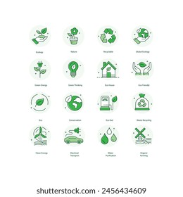 Enviromental Ecology Vector Illustration Icon Design