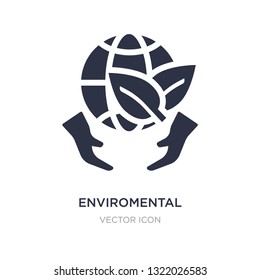 enviromental protection icon on white background. Simple element illustration from Charity concept. enviromental protection sign icon symbol design.