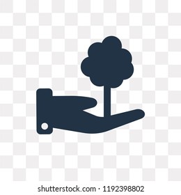 Enviromental Protection vector icon isolated on transparent background, Enviromental Protection transparency concept can be used web and mobile