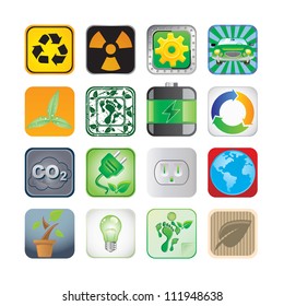 Environment app icon set