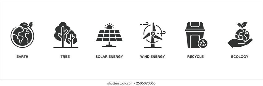 Environment banner web icon vector illustration concept with icon