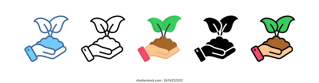 Environment Care Icon Multi Style Vector Illustration