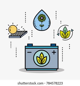 environment care liner icon flat