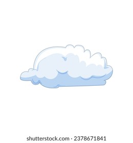 environment cloud cartoon. cloudscape blue, smoke fluffy, light abstract environment cloud sign. isolated symbol vector illustration
