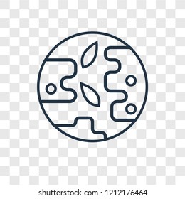 Environment concept vector linear icon isolated on transparent background, Environment concept transparency concept in outline style