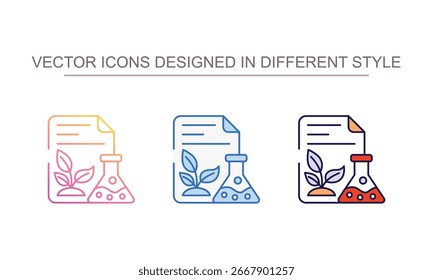 Diseño de icono de datos de entorno con fondo blanco
