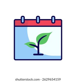 Environment day calendar on white background.