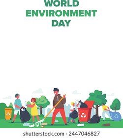 environment  day, green planet enviroment, people planting trees, cleaning globe ecology flat isolated vector illustration. Blue earth protection and ecological concept, eco bio life on continents.