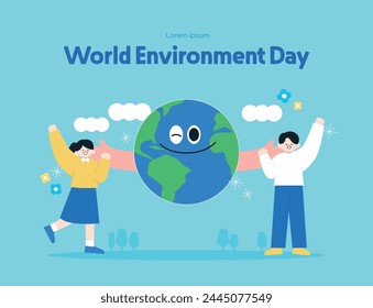 Environment Day Nature Conservation Campaign Illustration