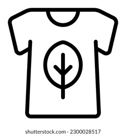 Environment Day T-shirt Simple Line Icon Symbol