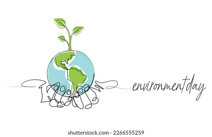 Environment Day Typography t-shirt design. Earth Day Motivational Typography t-shirt Creative Kids, and Typography Theme Vector Illustration.