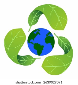 environment day,protect our earth,recycling illustration