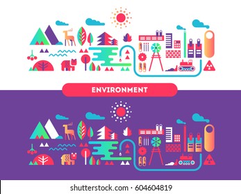 Environment design flat concept