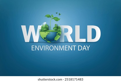 environment and eco concept with by raising awareness of environmental conservation, sustainability, and the importance of nature.  paper cut art style.