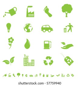 Environment and eco signs and symbols