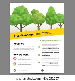 Environment Ecology Brochure, Flyer Design In Letter Size