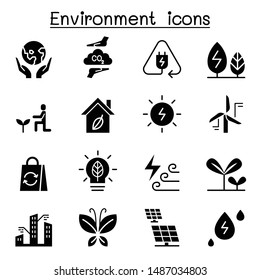 Environment & Ecology icon set 