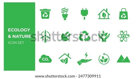 Environment and Ecology icon set 