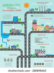 Environment, ecology infographic elements. Environmental , ecosystem.  Can be used for background, layout, banner, diagram, web design, brochure template. Vector illustration