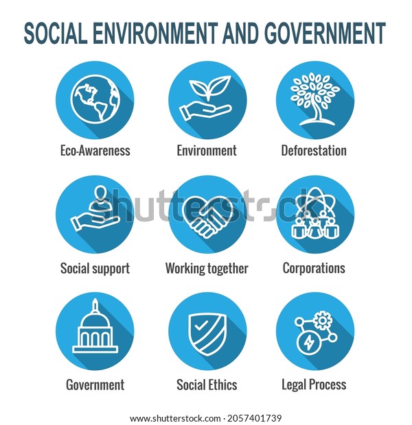 Environment Environmental Social Government Governance Icon Stock ...