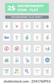 Environment flat style icon design