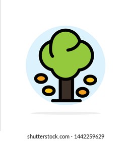 Environment, Forest, Green, Summer, Tree Abstract Circle Background Flat color Icon
