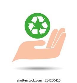 environment friendly concept recycle symbol vector illustration eps 10