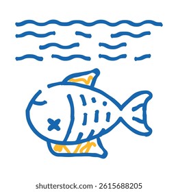 environment harm doodle icon sketch vector. environment harm sign. isolated symbol illustration