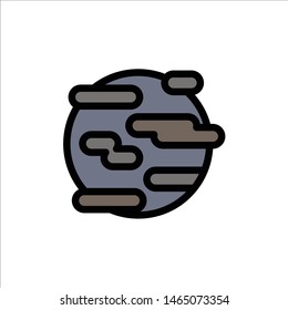 Environment, Help, Pollution, Smoke, World  Flat Color Icon. Vector icon banner Template. Vector Icon Template background
