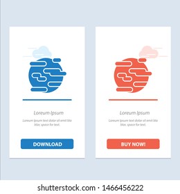 Environment, Help, Pollution, Smoke, World  Blue and Red Download and Buy Now web Widget Card Template. Vector Icon Template background