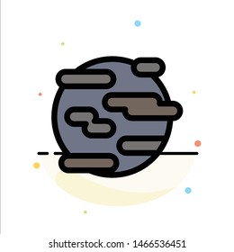 Environment, Help, Pollution, Smoke, World Abstract Flat Color Icon Template. Vector Icon Template background