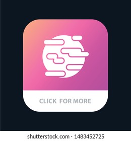 Environment, Help, Pollution, Smoke, World Mobile App Button. Android and IOS Glyph Version