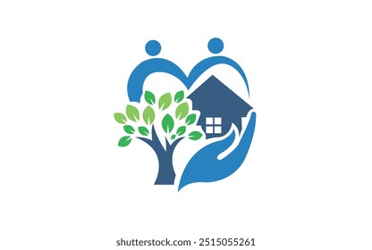 Environment Home and Tree Logo Design