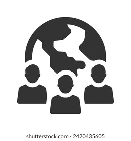 Environment human impact Icon, Vector Graphics